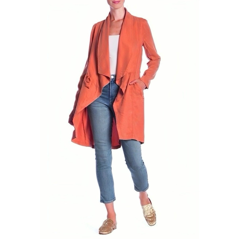 Max Jeans Spiced Coral Duster Jacket - Picture 2 of 13